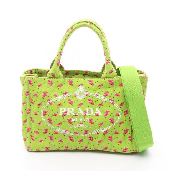 Prada CANAPA Canvas Tote Bag - Picture 1 of 7